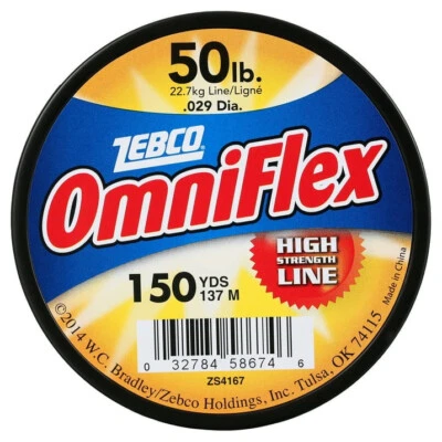Zebco Omniflex Monofilament Fishing Line – 4lb 8lb 15lb 25lb 30lb 50 lb, Clear - Image 1 of 4
