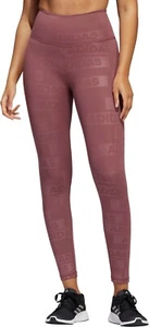 Adidas Deboss Optime 7/8 Tight Fit Trainingshose Damen S Mauve Pink NEU - Bild 1 von 9