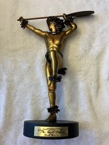 Artist Kim Taylor Reece Sculpture Hawaiian Canoe Paddler "Hoe Wa'a" Bronze Cast - Picture 1 of 11
