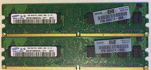 2X 1GB DDR2 667 Samsung PC2-6400U - Picture 1 of 1
