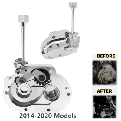 Kit de engranajes inversos cromados caja de cambios embrague apto para Harley Touring Road Street Glide Foto 1 de 4