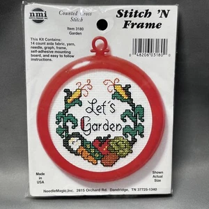 Gezähltes Kreuzstich-Set 3180 Gartenstich N Rahmen Neu aus altem Lagerbestand Let's Garden Gemüse - Bild 1 von 10