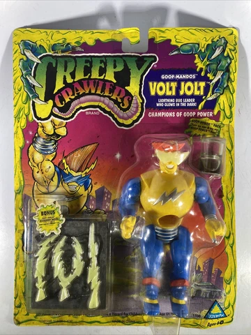 1994 Toymax | Creepy Crawlers | Goop Mandos | Volt Jolt | Action Figure Cover