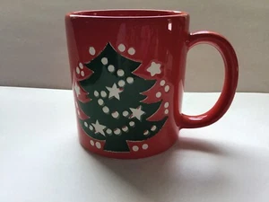 Waechtersbach Pottery 10oz W Germany Red Christmas Tree Mug Vintage - Picture 1 of 8