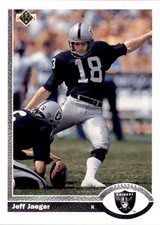 1991 Upper Deck Jeff Jaeger Football Cards #563