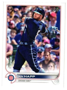 2022 Topps Series 1 Base #143 Ian Happ - Chicago Cubs