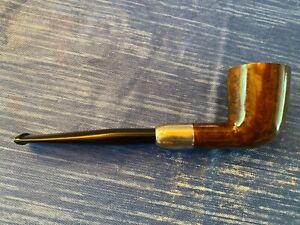 NOS 1970’s Unsmoked Italian Saldato Army Mount Pipe with Sterling Band.