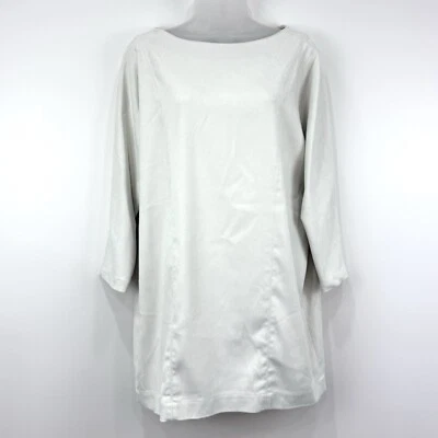 Top Yansi Fugel para mujer S blanco nuevo con etiquetas túnica de gamuza sintética elástica cápsula mínima Foto 1 de 4