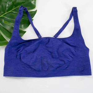 Athleta Performance Seamless Sports Bra Sz XL Wireless Wire Free Purple EUC - Picture 1 of 5