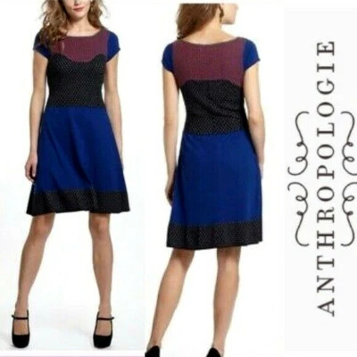 Vestido Suéter Anthropologie Sparrow Intarsia XS Lana Cachemira Azul #2 Foto 1 de 4