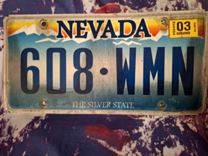 US License Plate - as seen - worn cond - multiple uses - see listing - 608 WMN - Picture 1 of 8