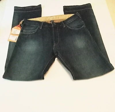 Pantalones de mezclilla para hombre 30x32 nuevos con etiquetas azul lavado oscuro/lavado ácido acento Foto 1 de 4