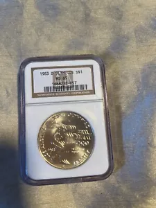 1983 D OLYMICS $1coin MS 69 - Picture 1 of 4