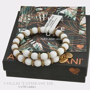 Authentic Alex and Ani Spirit, Cloud Rafaelian Gold Bangle Wrap - Picture 1 of 1