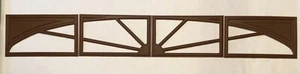 4 Amarr Sunray Ersatzeinsätze für Amarr Short Panel Garagentore Nussbaum - Bild 1 von 3