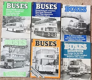 Buses Magazine Jan - Jun 1983 (6 Issues) Vintage - Picture 1 of 7
