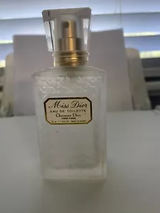 Vintage Christian Dior Miss Dior Frost Crystal Empty EDT Bottle 50 ml 1.7 floz - Picture 1 of 1