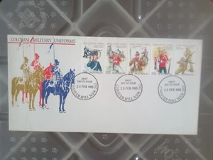Australia First Day Cover FDC - 1985 Colonial Military Uniforms - Bild 1 von 3