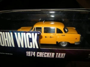 1:43 Greenlight Checker Taxi John Wick 1974 in OVP - Picture 1 of 1