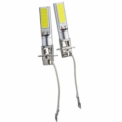 2pcs 12V DC H3 100W LED Xenon White Fog Light Car Headlight Lamps Bulb 6000K - Image 1 of 4