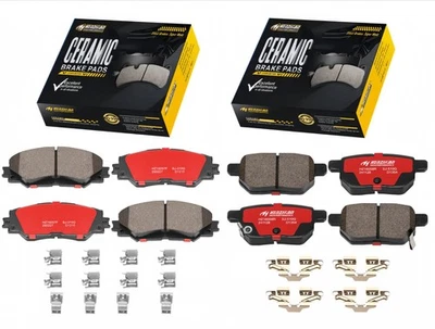 Front + Rear Ceramic Brake Pads for Toyota Corolla Matrix Scion XB Pontiac Vibe - Image 1 of 4