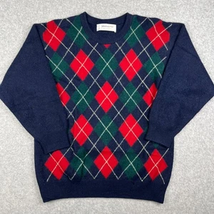 Johnstons of Elgin 100% Kaschmir Argyle Rundhals Pullover Herren 42 Pulli LESEN - Bild 1 von 9