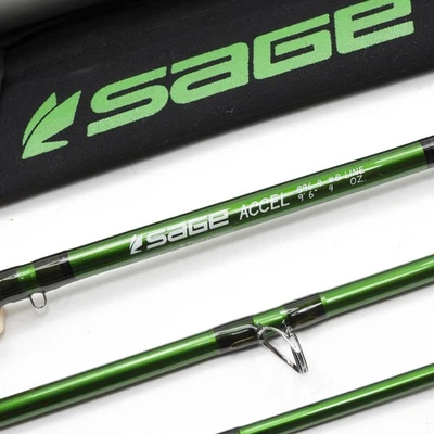 Sage Accel 896-4 Fly Fishing Rod. 9’ 6”. 8wt. W/ Tube & sock. - Image 1 of 4