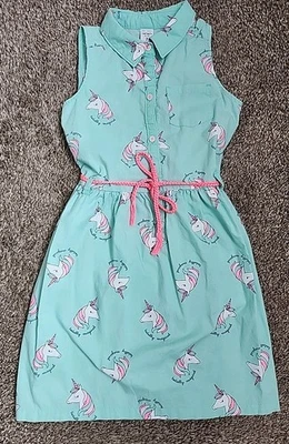 Girls "Totally Magical" Unicorn Dress Size 7 - Image 1 of 4