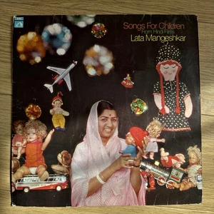Lata Mangeshkar Song For Children From Hindi Films LP Record Bollywood Indian - Picture 1 of 11
