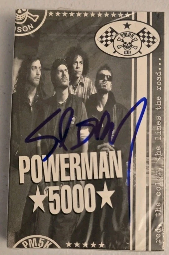 Powerman 5000 Signed Spider One Sealed Car Crash Promo Cassette Single 1996 Rare - Image 1 of 4