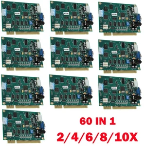 2-10 Stück 60 in1 Multicade PCB Platine CGA/VGA Ausgang für klassisches Jamma Arcade Spiel - Bild 1 von 14