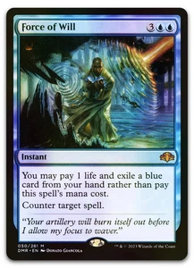Force of Will Dominaria Remastered Foil MTG Card Magic The Gathering 050/261 - Picture 1 of 1