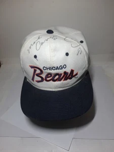 Autographed Signed Chicago Bears Mark Carrier  Curtis Conway  Cap Hat Adjustable - Picture 1 of 7