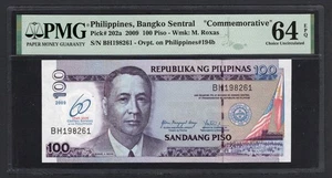 Philippines 100 Piso 2009 P202a "Commemorative" Uncirculated Grade 64 - Picture 1 of 2