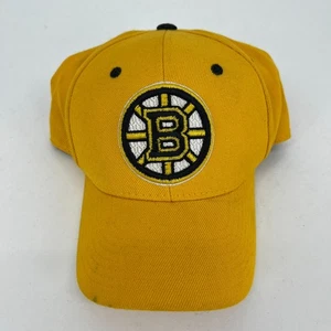 Zephyr Boston Bruins Hockey Fitted Hat Men's Size 7 1/2 Yellow NHL Wool Blend - Picture 1 of 9