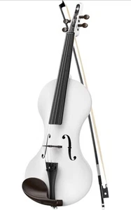 NEW! NIB Donner Rising V1 V-1 V-I Carbon Fiber Violin White - Picture 1 of 2