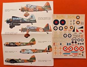 1/72 Decals Esci, BRISTOL BLENHEIM / WESTLAND LYSANDER - Picture 1 of 3