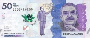 Kolumbien 50.000 Pesos, 2020, P462, UNC - Bild 1 von 2