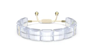 Swarovski 5615862 Braccialetto Letra Stella Bianco Placcato Oro - Foto 1 di 2