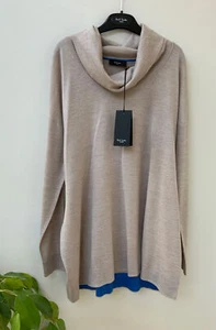 Designer Paul Smith Taupe Oversized Jumper 100% Merino Wool Small BNWT RRP £255 - Picture 1 of 12