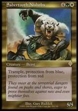 1x Sabertooth Nishoba LP, English MTG Invasion