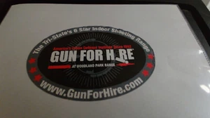 Ovaler Aufkleber ""Gun For Hire - Bild 1 von 2