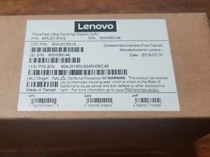 NEW Lenovo ThinkPad Ultra Docking Station US 40AJ (40AJ0135US) - Picture 1 of 2