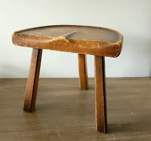 Vintage 3 Legged Milking Stool Antique Wooden Stool - Picture 1 of 11
