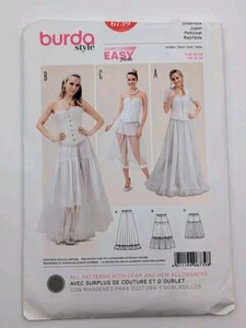 Burda 6739 Petticoat 3 looks Midi Long Underskirt Pattern sz 10-20 Euro sz 36-46 - Picture 1 of 3