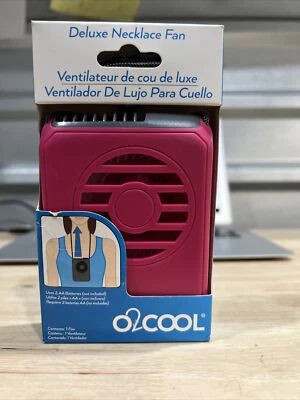 ¡¡¡NUEVO EN CAJA!!! 02Cool Deluxe Abanico Collar Personal - Rosa Foto 1 de 2
