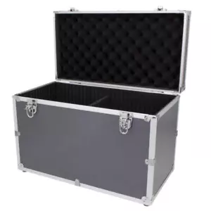 Großer Hartschalenkoffer grau DJ Werkzeug Van Auto Boot Aufbewahrungsbox - Bild 1 von 7