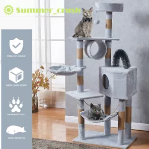 More details for cat scratching post large tree tower post kitten condo activity centre climbing 