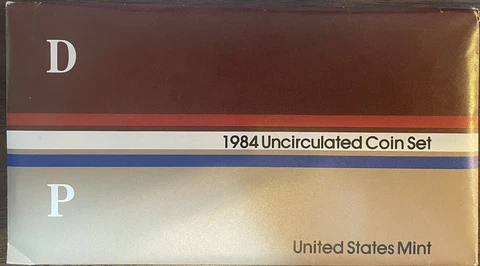 1984 Uncirculated Coin Set - 10 Coins - (BH) Cover