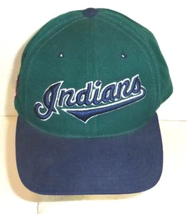 VTG Drew Pearson Companies Cleveland Indians Snapback Adjustable Hat PLEASE READ - Picture 1 of 8
